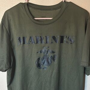 NWOT MARINES T-Shirt Men's Size Large, Olive Green